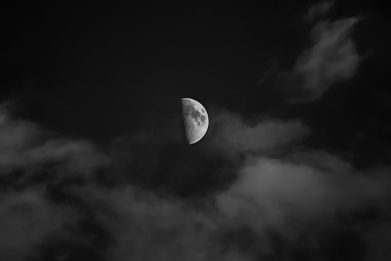 Moon and Galaxy